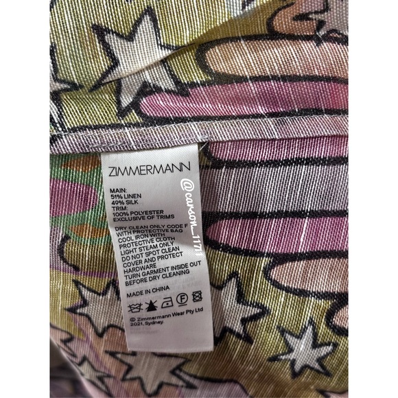 NWT Zimmermann Concert Tie Neck Blouse AU0P - Picture 11 of 15